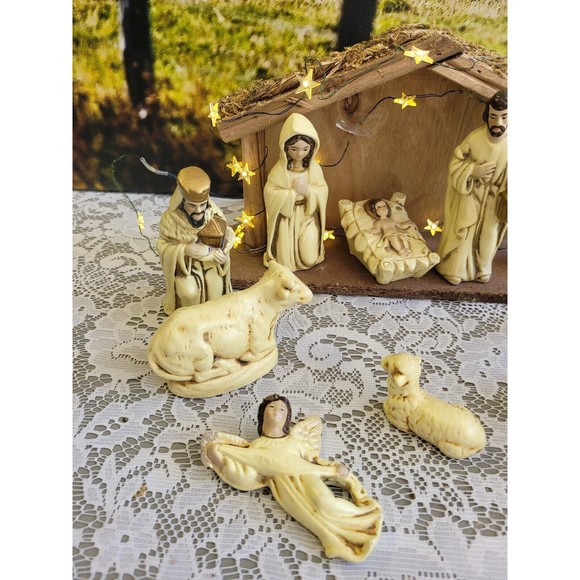 Vintage Made In Korea Nativity Set 11 Piece - Picture 4 of 5